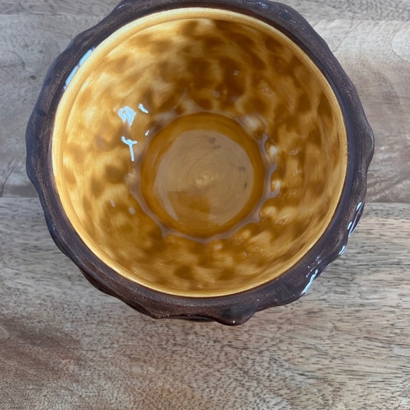 Stoneware Chip and Dip Set Home and Garden Party NORTHWOODS Evergreen Pine Cone - Picture 5 of 9